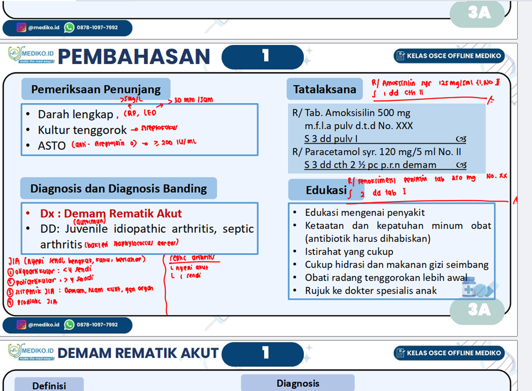 Coretan Pembahasan Kasus Setiap Stase